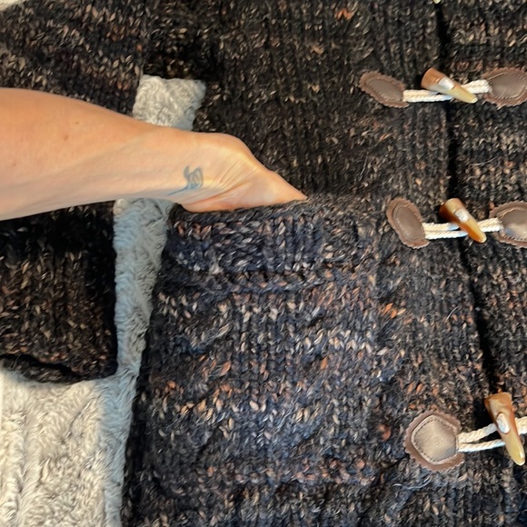 Christy Dawn inspired hand knit chunky button hooded sweater coat - Picture 13 of 13